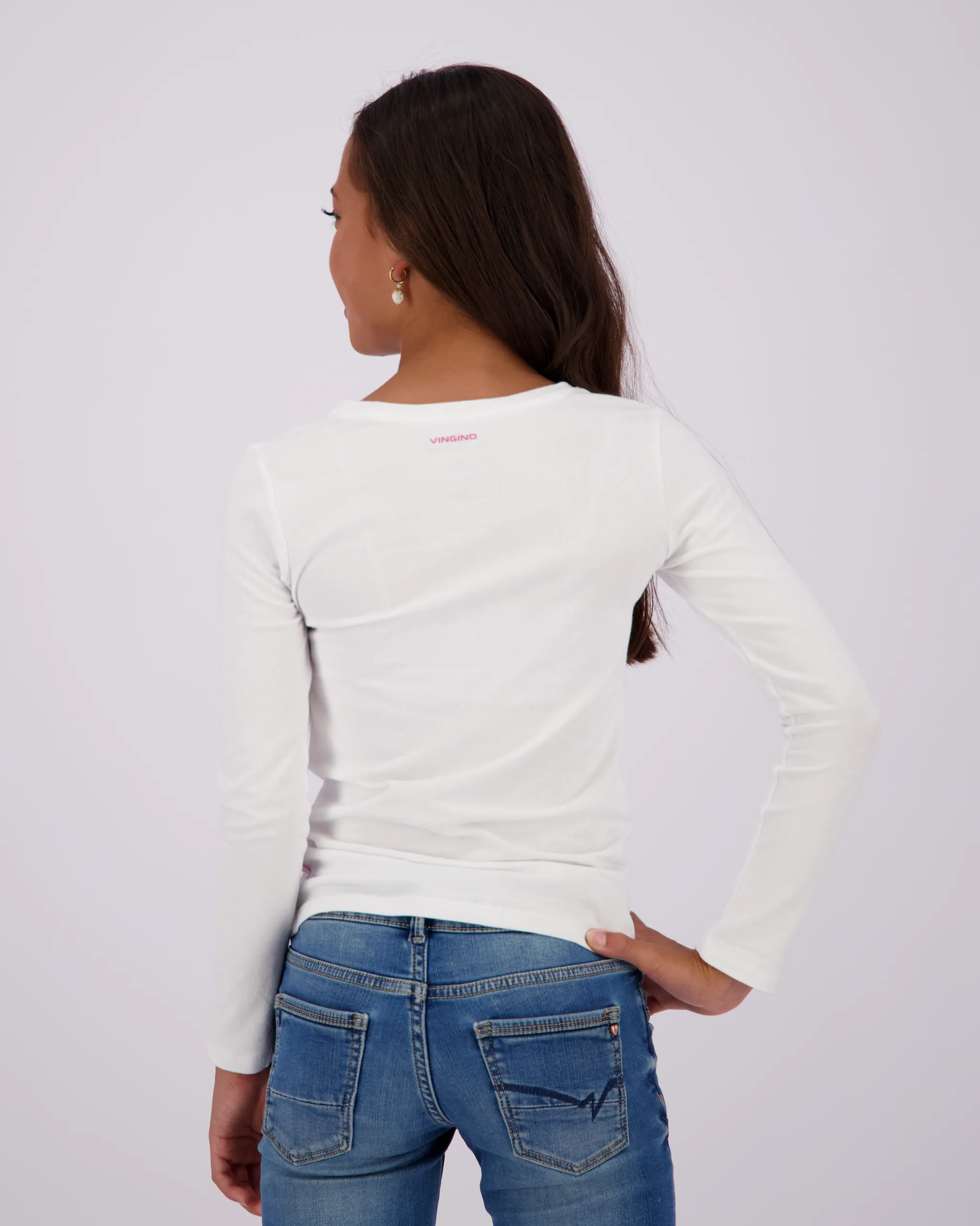 Mädchen T-shirt longsleeve | Weiß