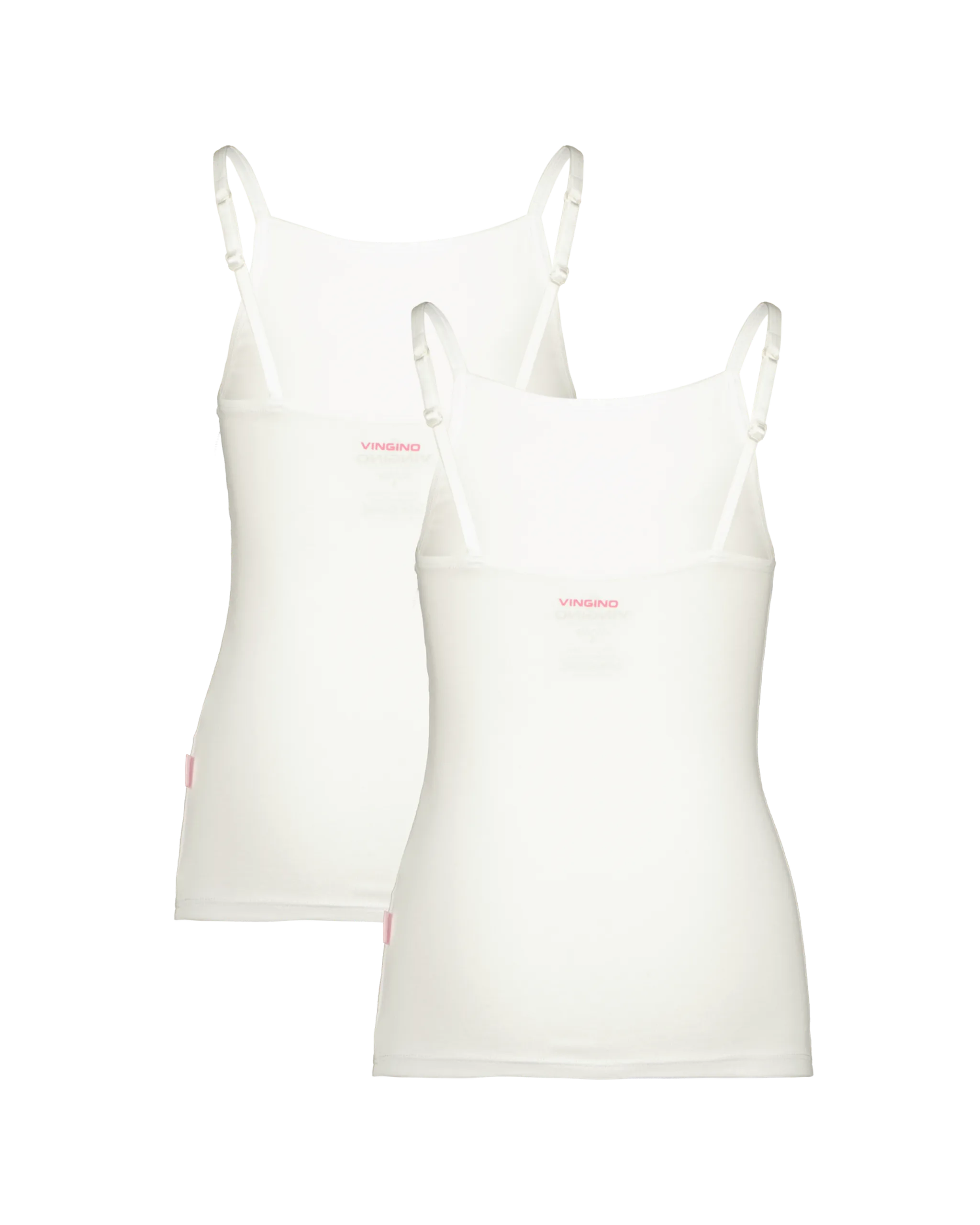 Mädchen Singlet 2 pack | Weiß