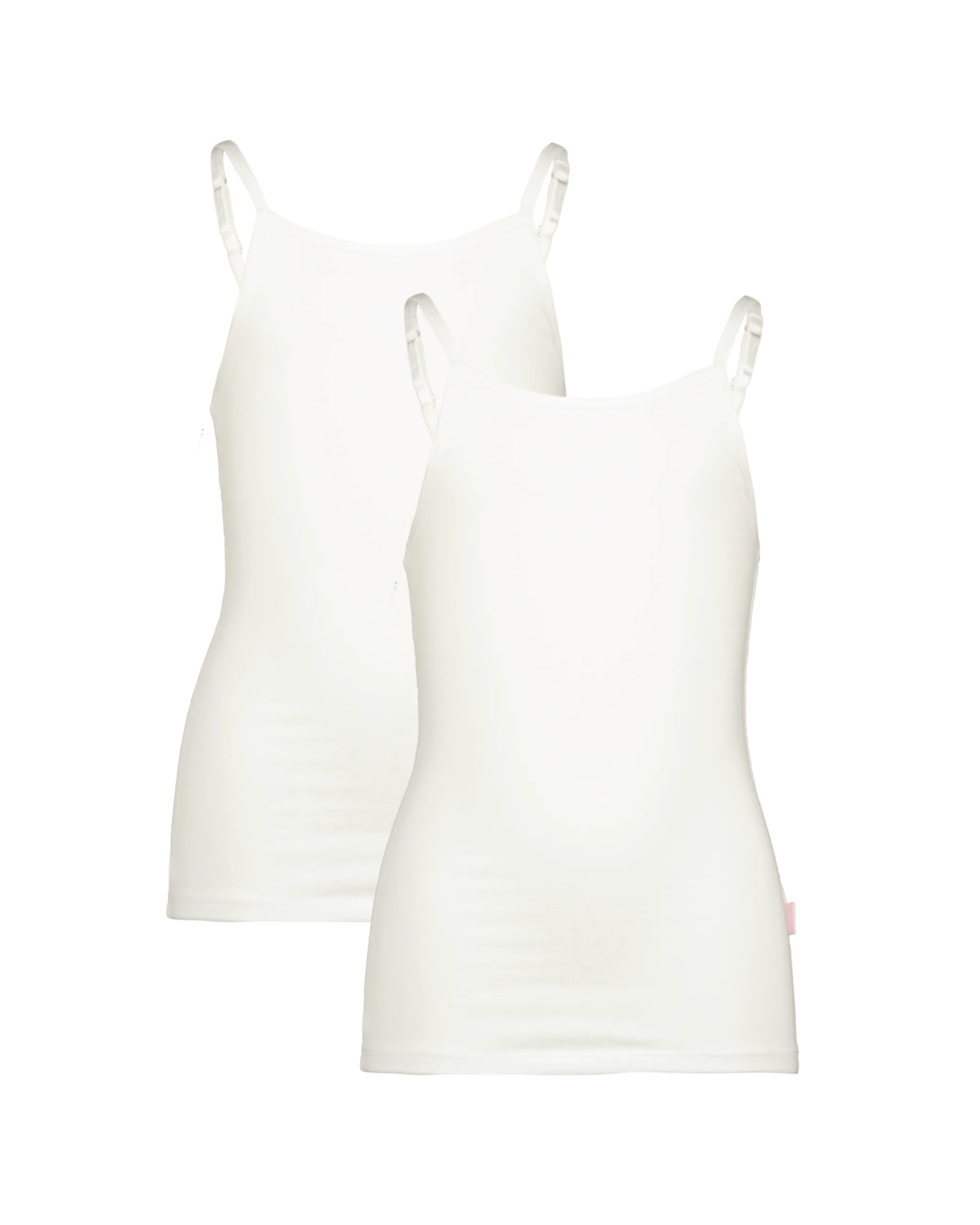 Mädchen Singlet 2 pack | Weiß