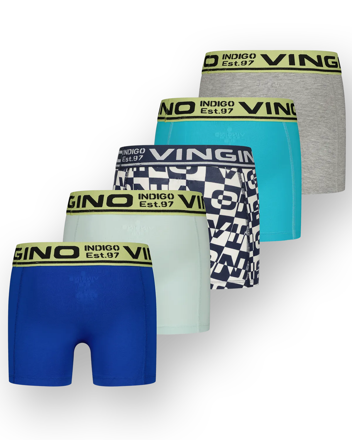 Jungen Boxershorts B-SO25 5-Pack | Blau