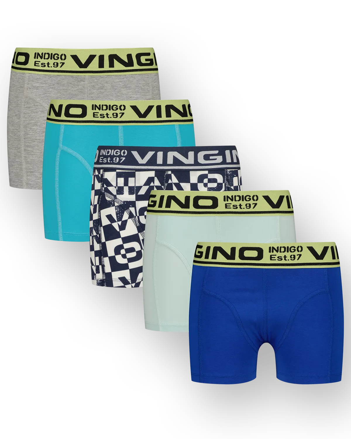 Jungen Boxershorts B-SO25 5-Pack | Blau