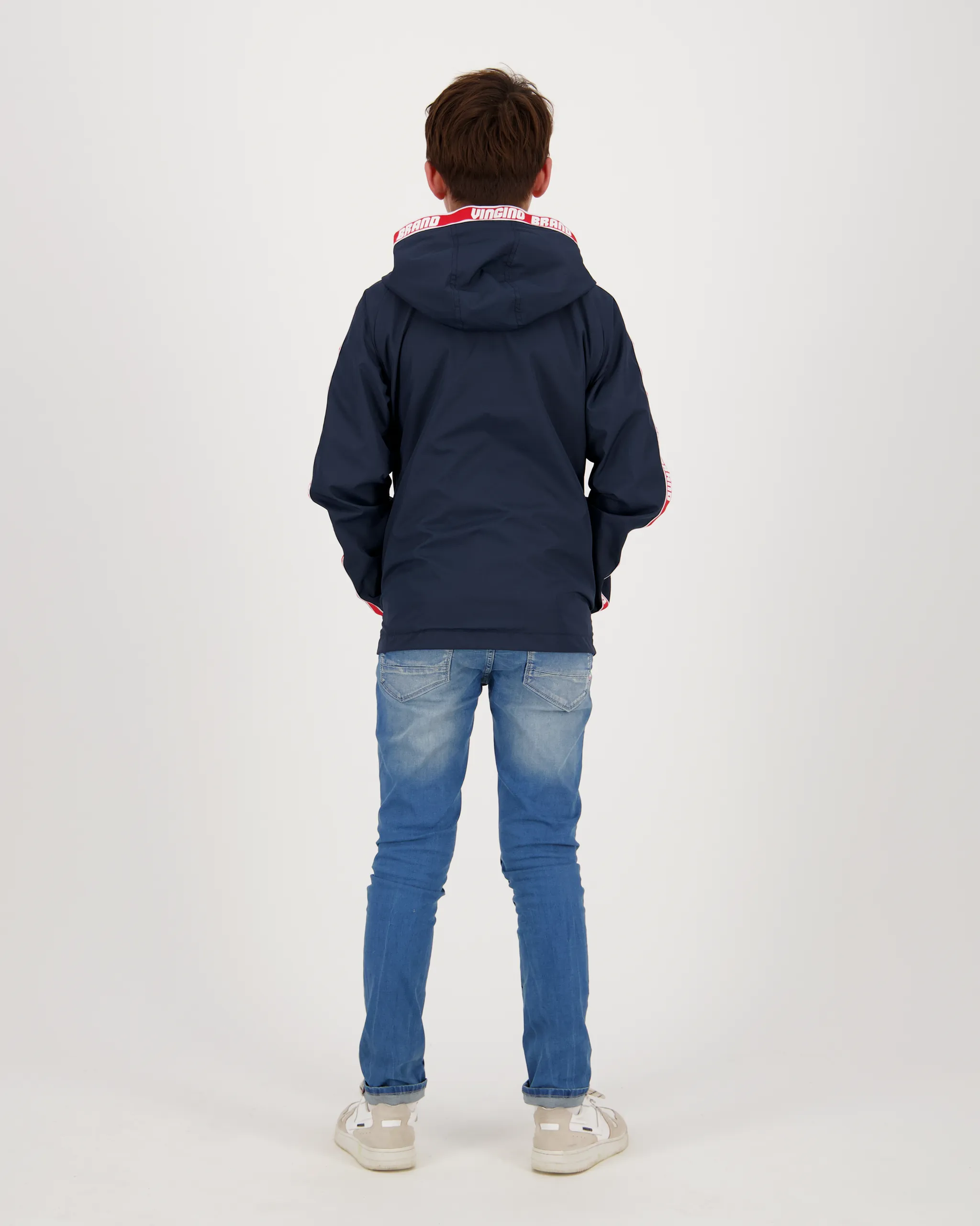 Jungen Reversible Jacke Tape | Blau