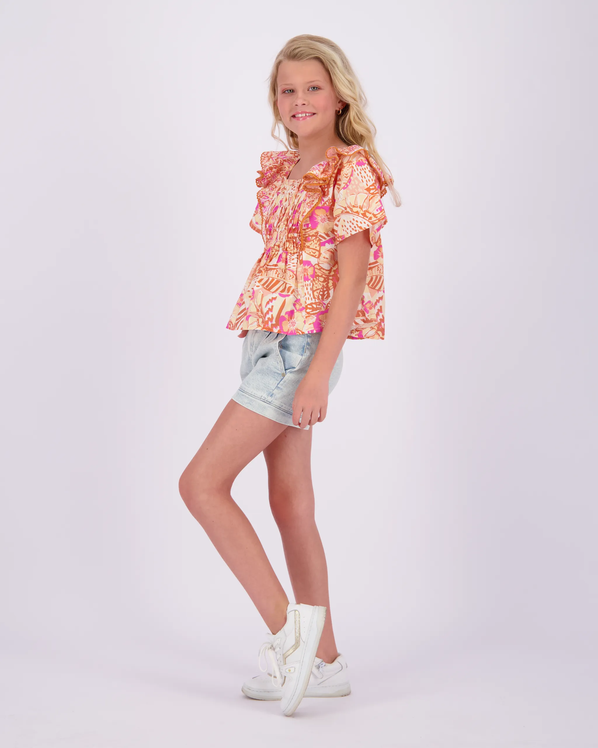 Mädchen Kurze Hose high waist Dana | Blau