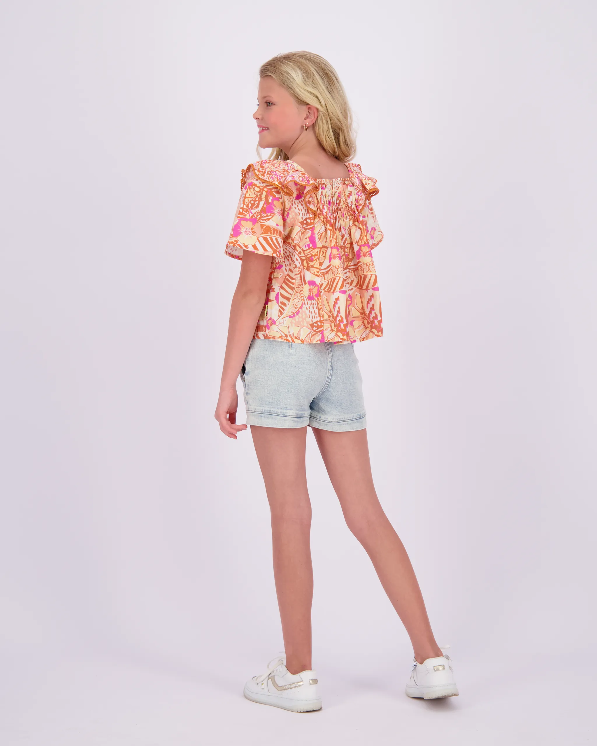 Mädchen Kurze Hose high waist Dana | Blau
