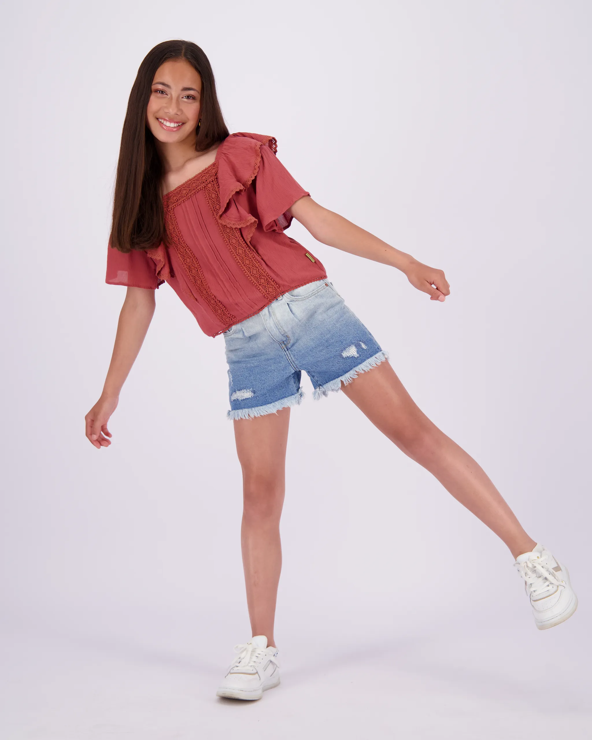 Mädchen Top Lilah | Schwarz