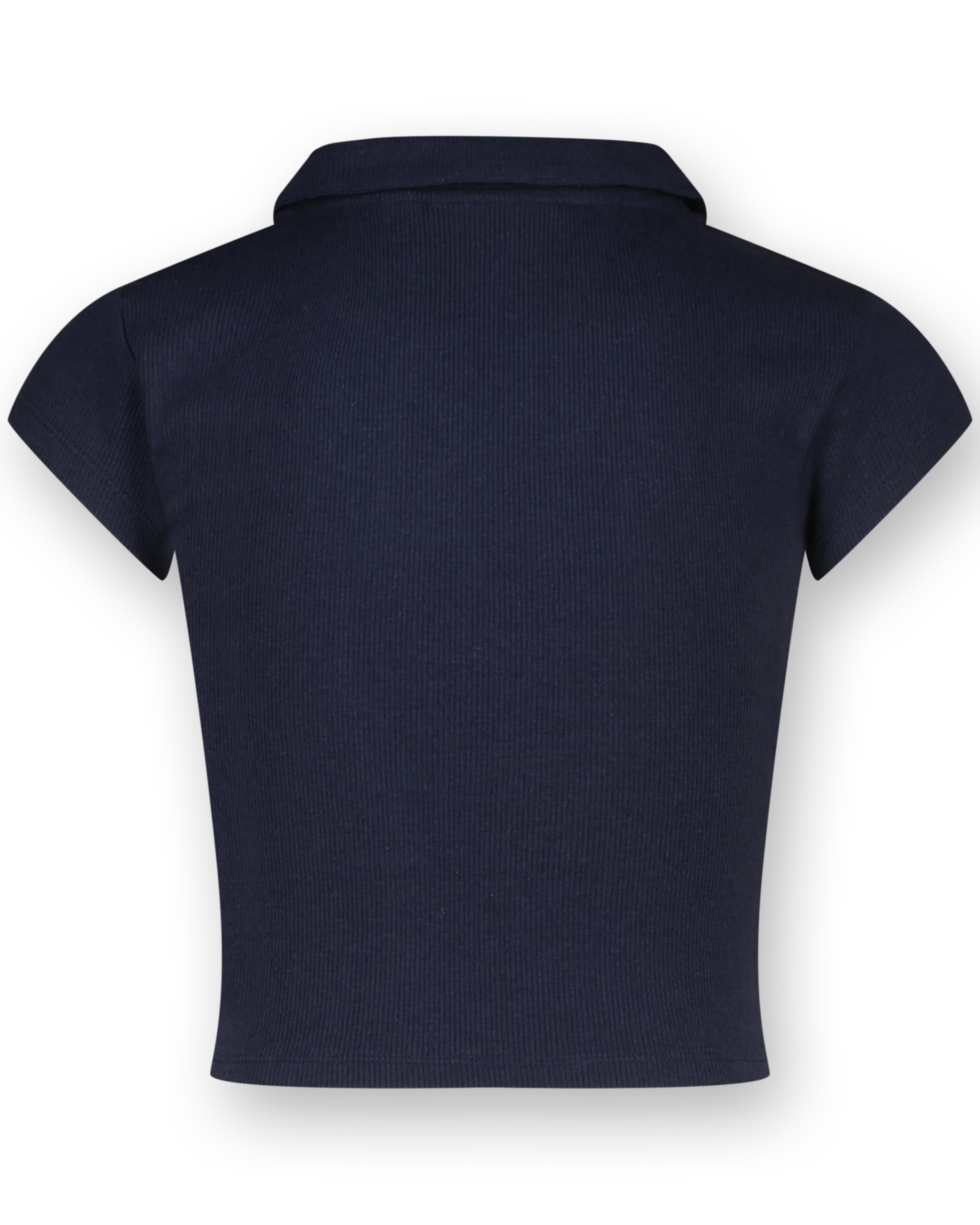 Top G-Basic-Crop Rib Polo