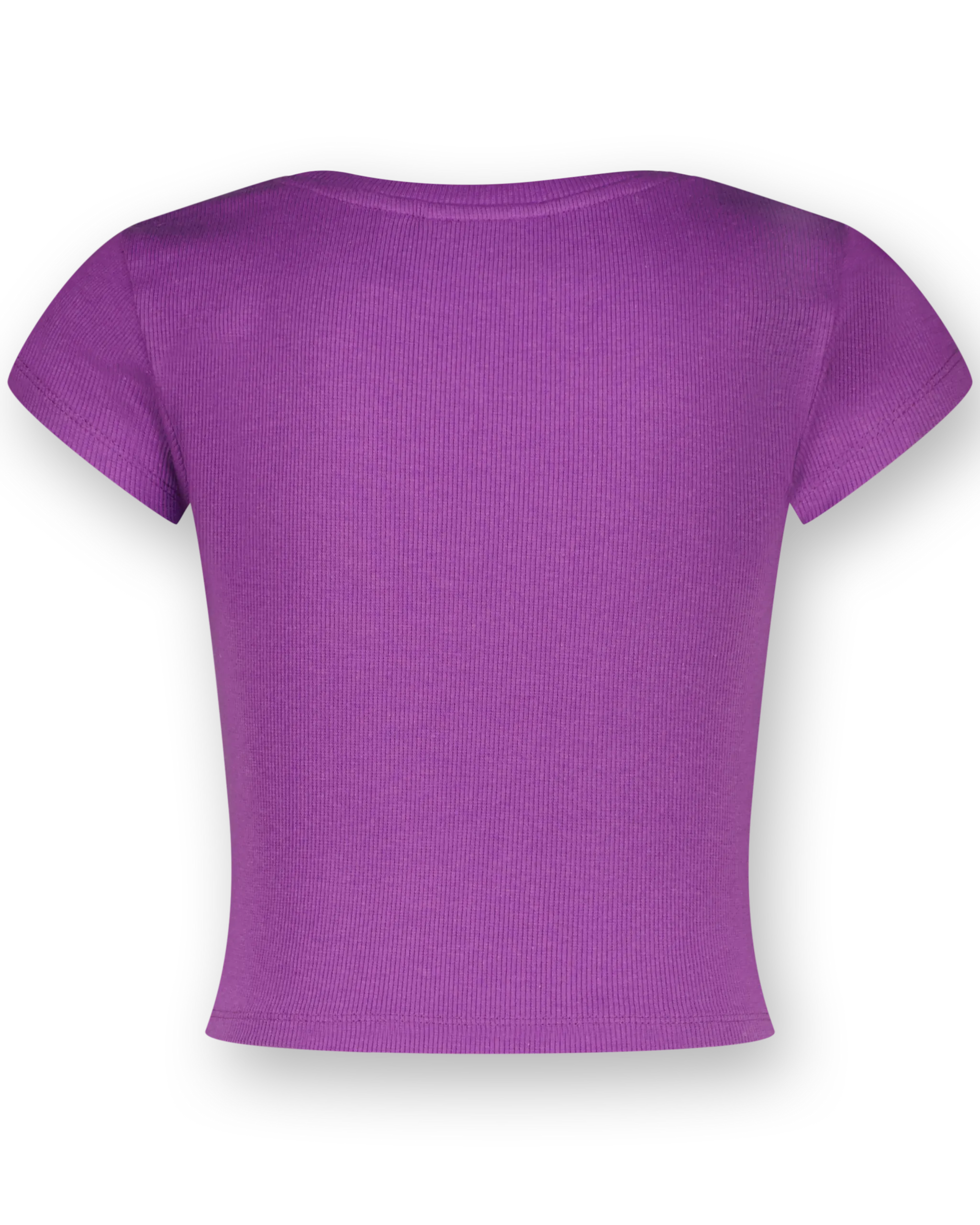 Top G-Basic-Crop Rib Tee