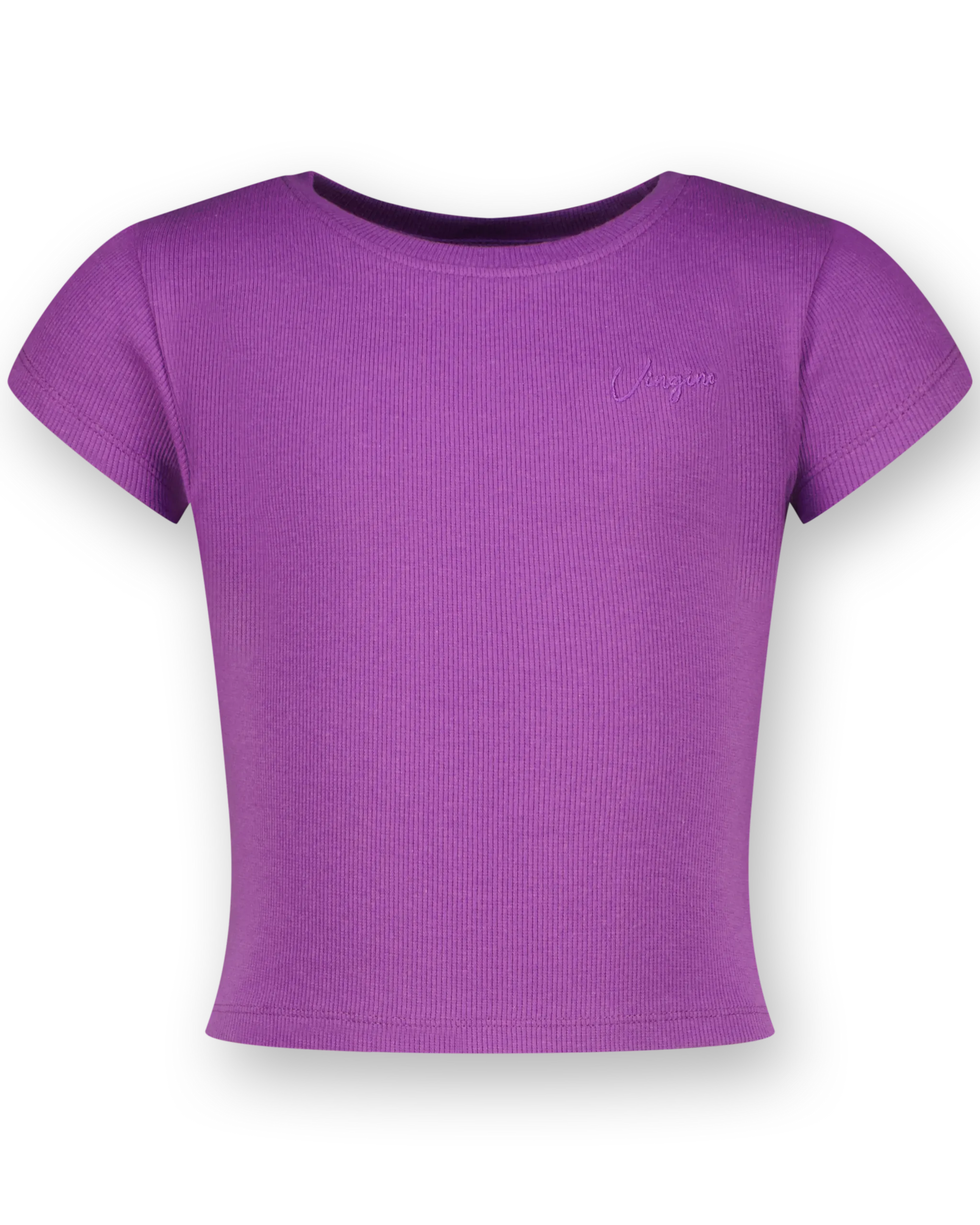 Top G-Basic-Crop Rib Tee