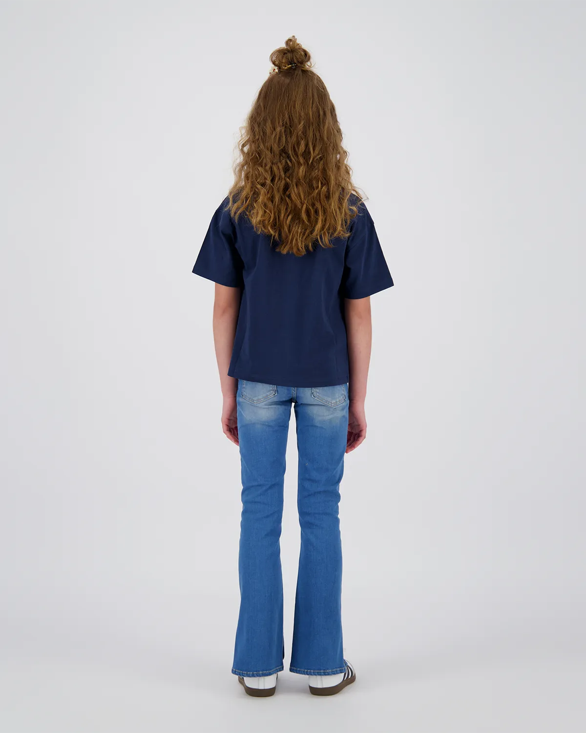 Mädchen Flare Jeans Britte Split | Blau