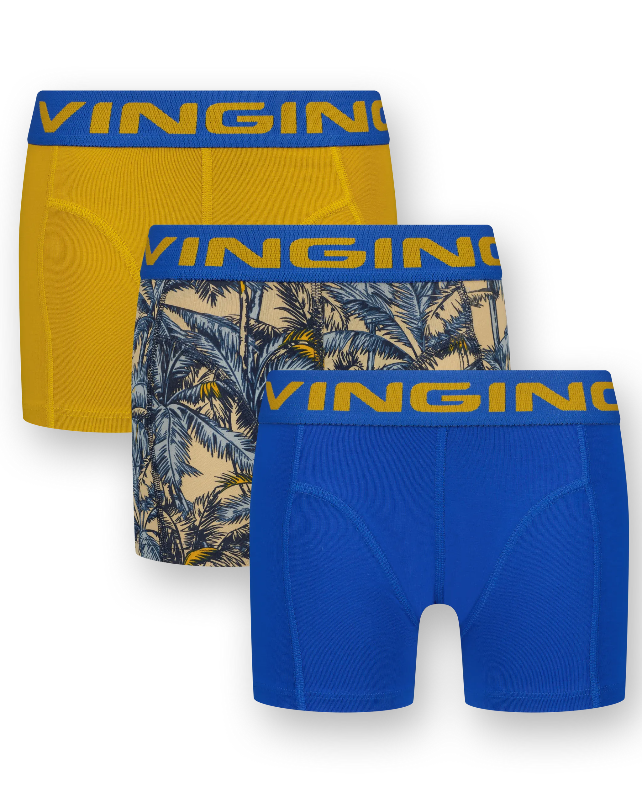 Boxer B-242-1 Palm Blue 3 Pack