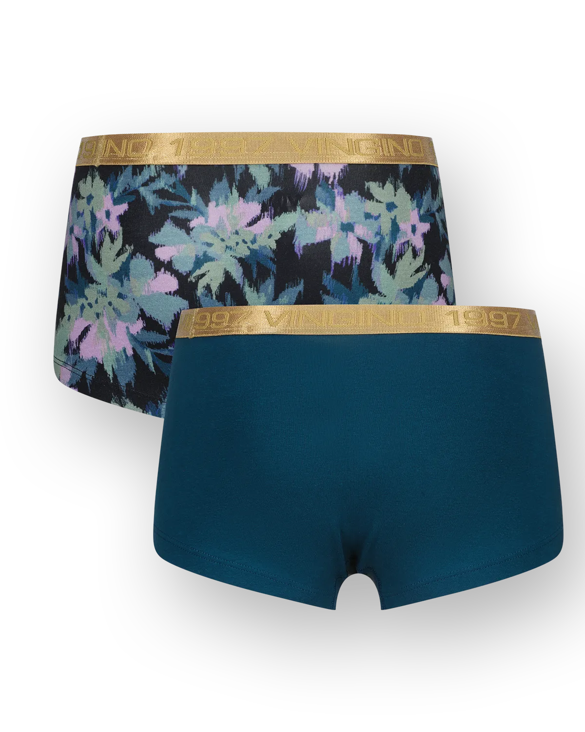 Mädchen Hipster G-244-5 Fancy flower 2 pack | Schwarz
