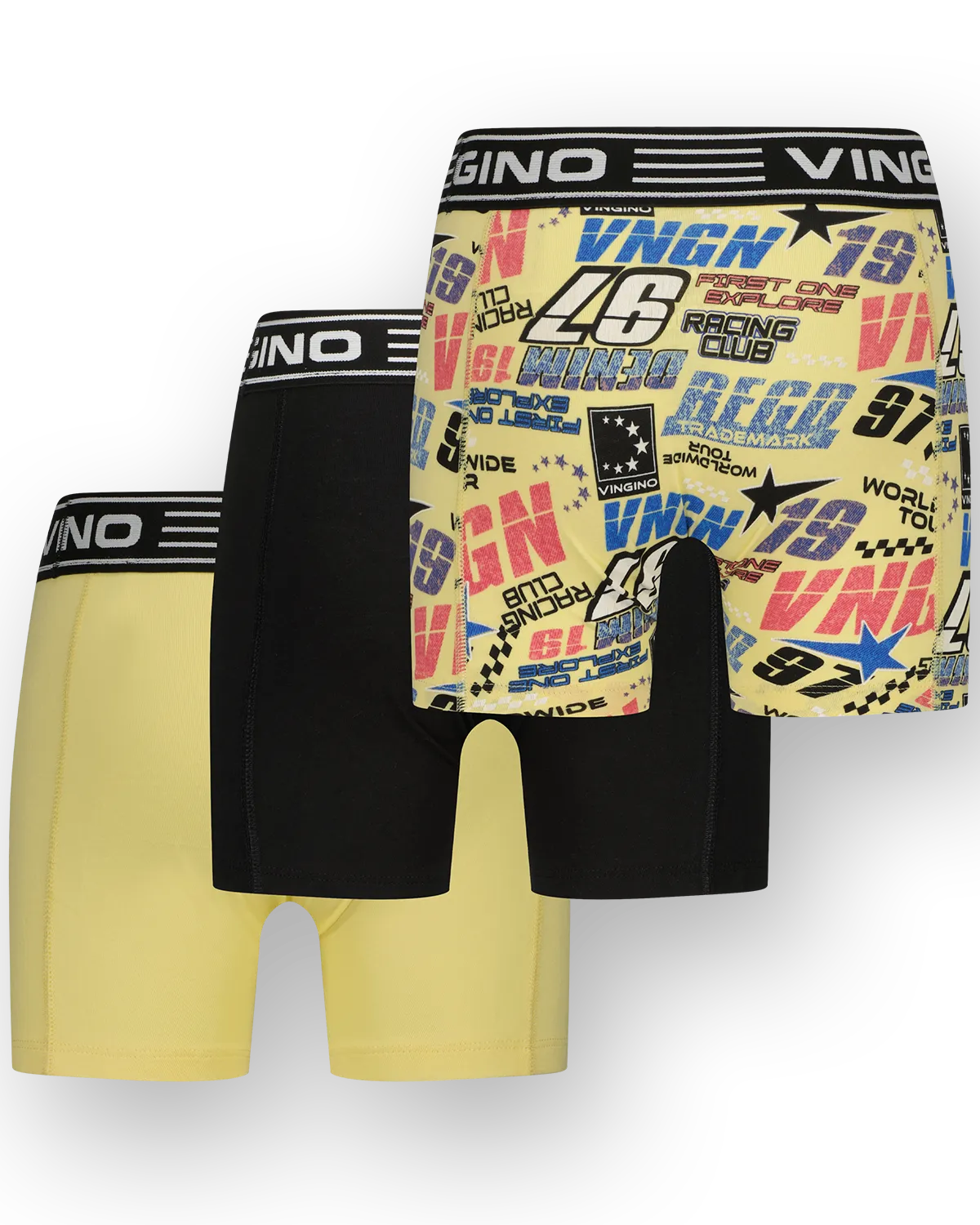 Jungen Boxer Race 3-pack | Gelb