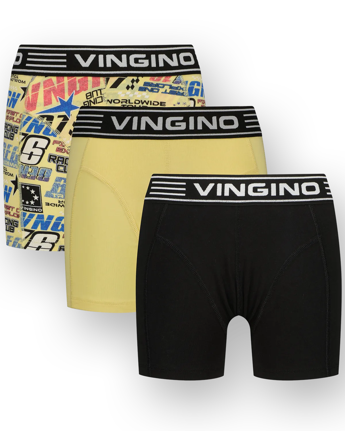 Jungen Boxer Race 3-pack | Gelb