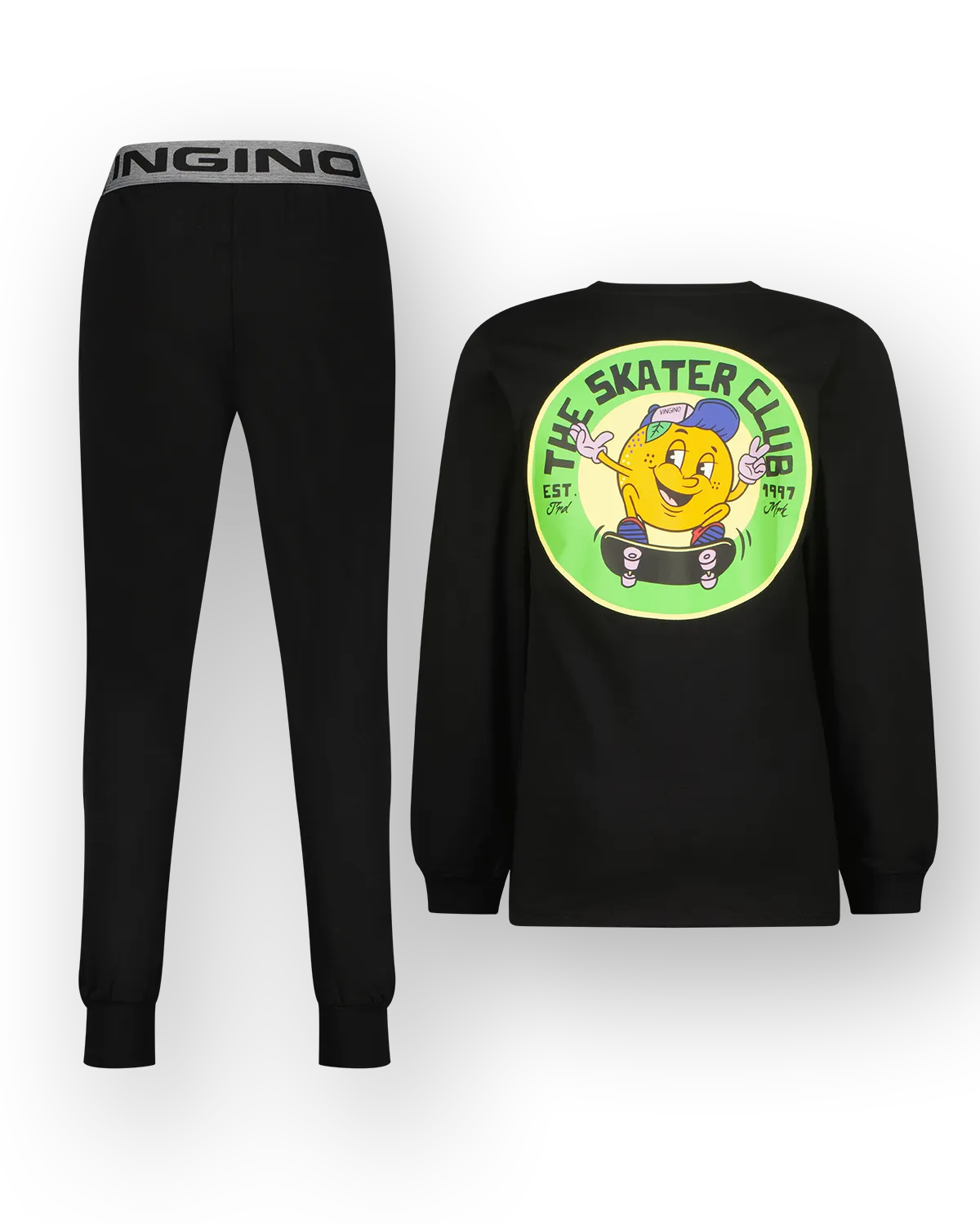 Jungen Pyjama Wodan | Schwarz