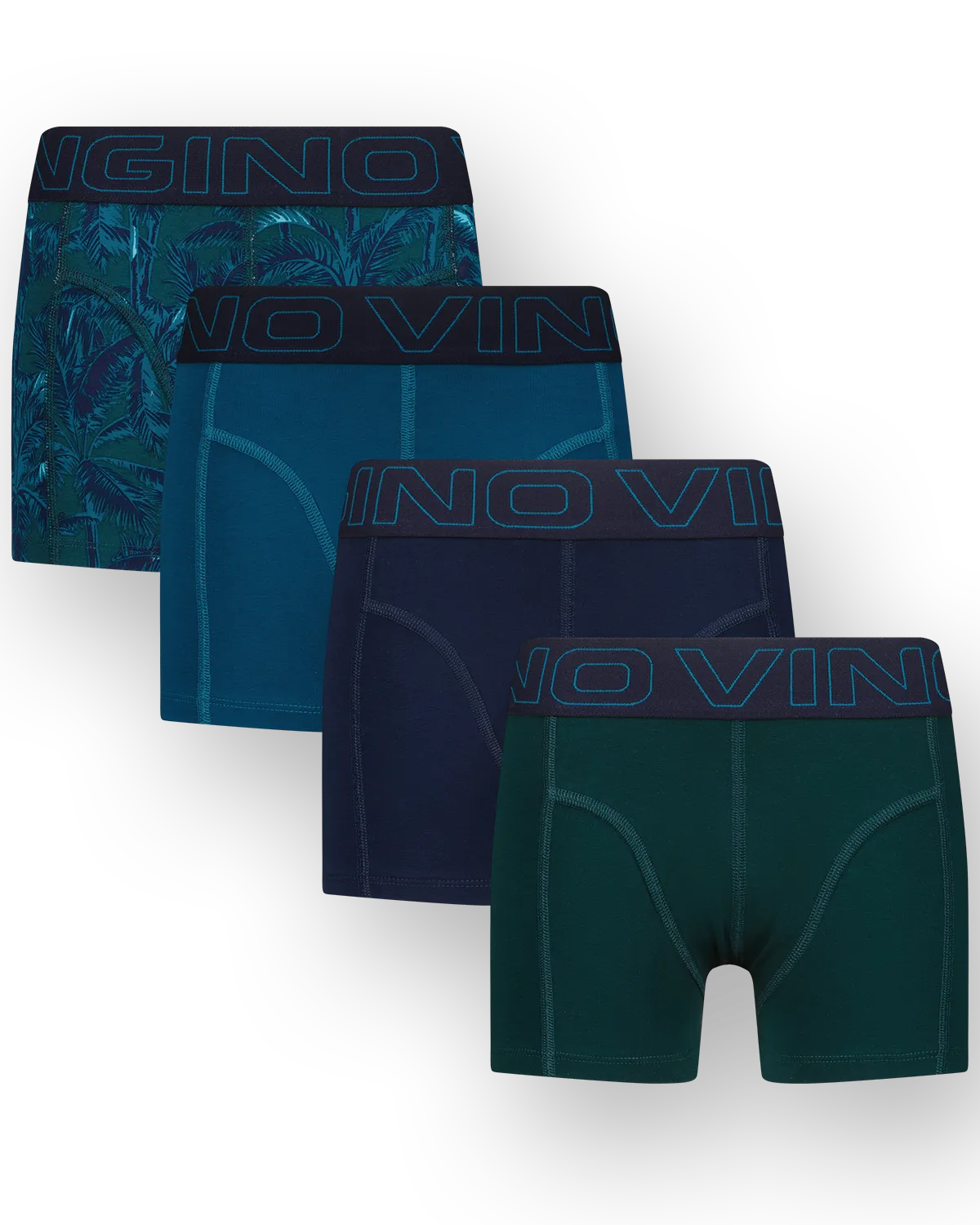 Jungen Boxer Palm green 4-pack | Grün