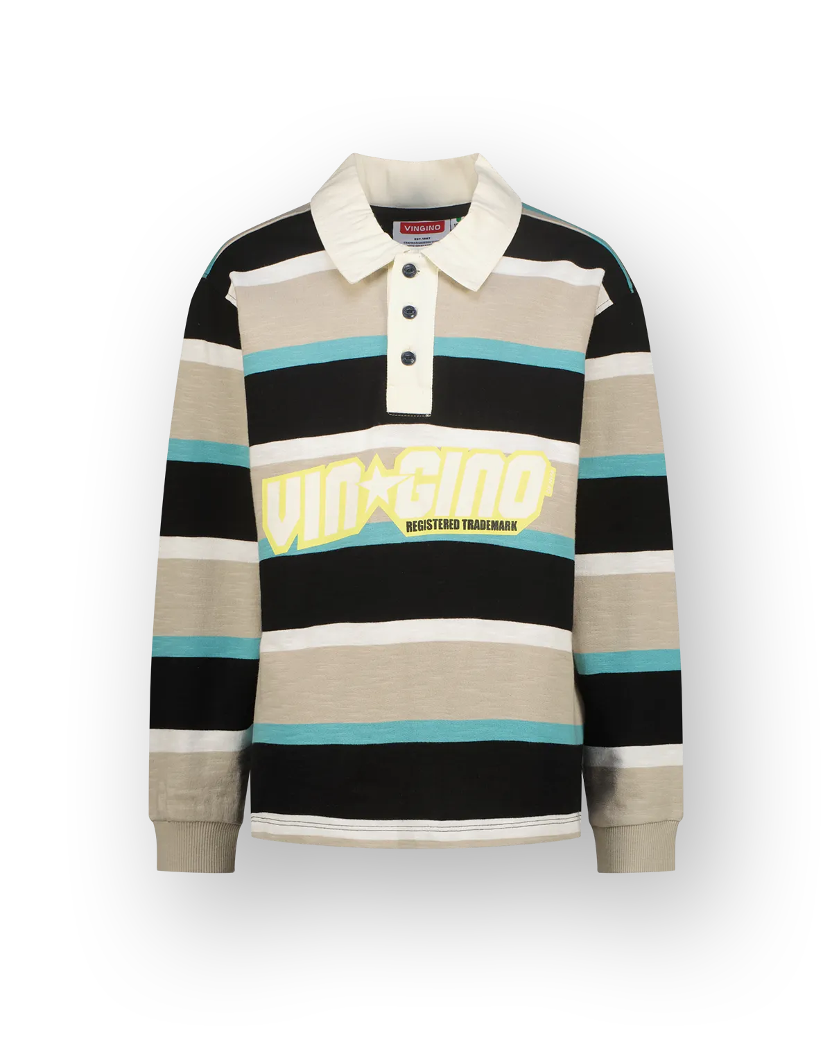 Jungen Longsleeve Polo Nayo | Schwarz