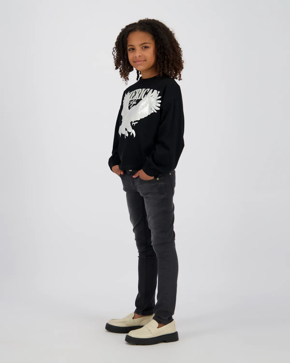 Mädchen Skinny Jeans Alice | Schwarz