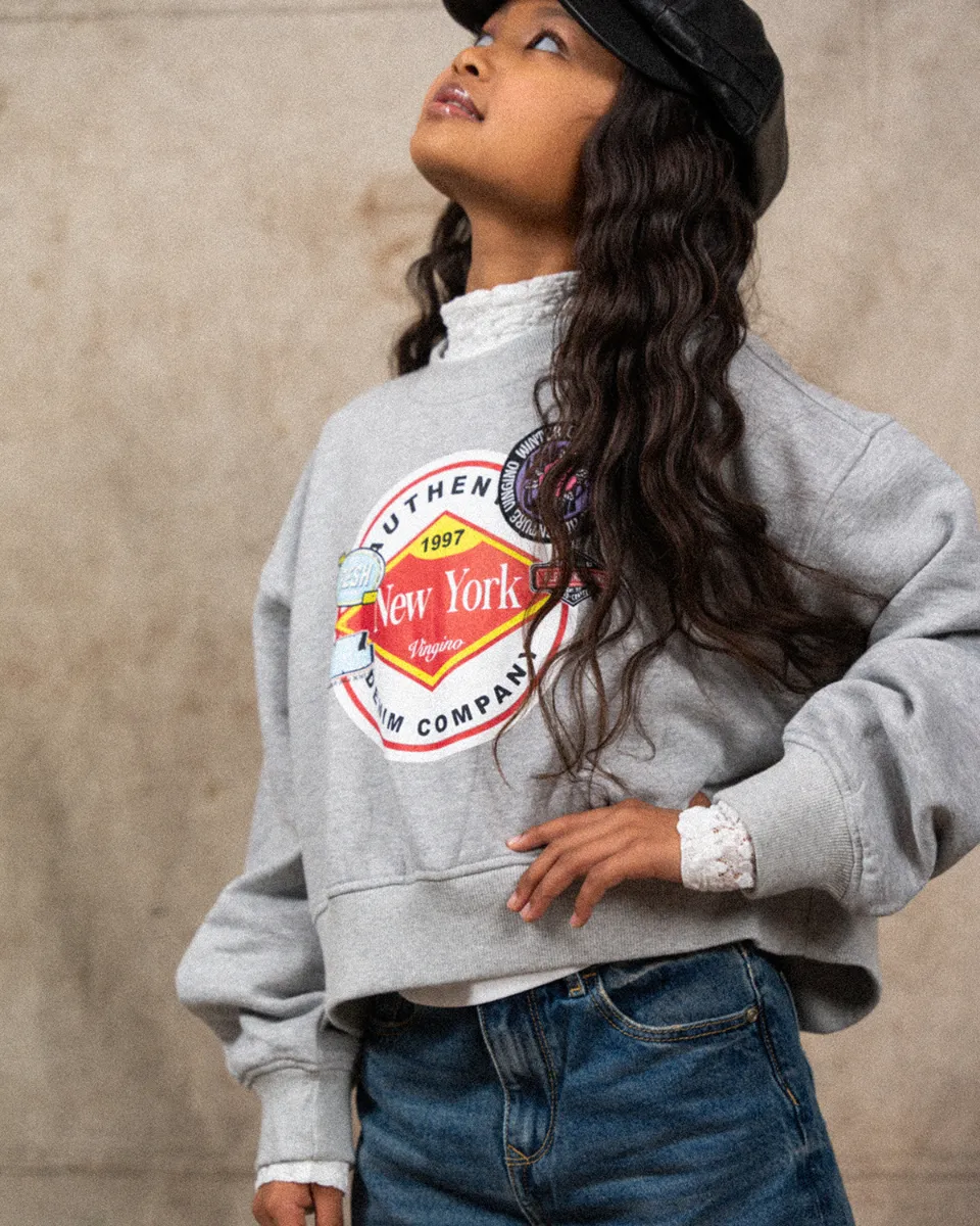 Mädchen Sweatshirt Nomire | Grau