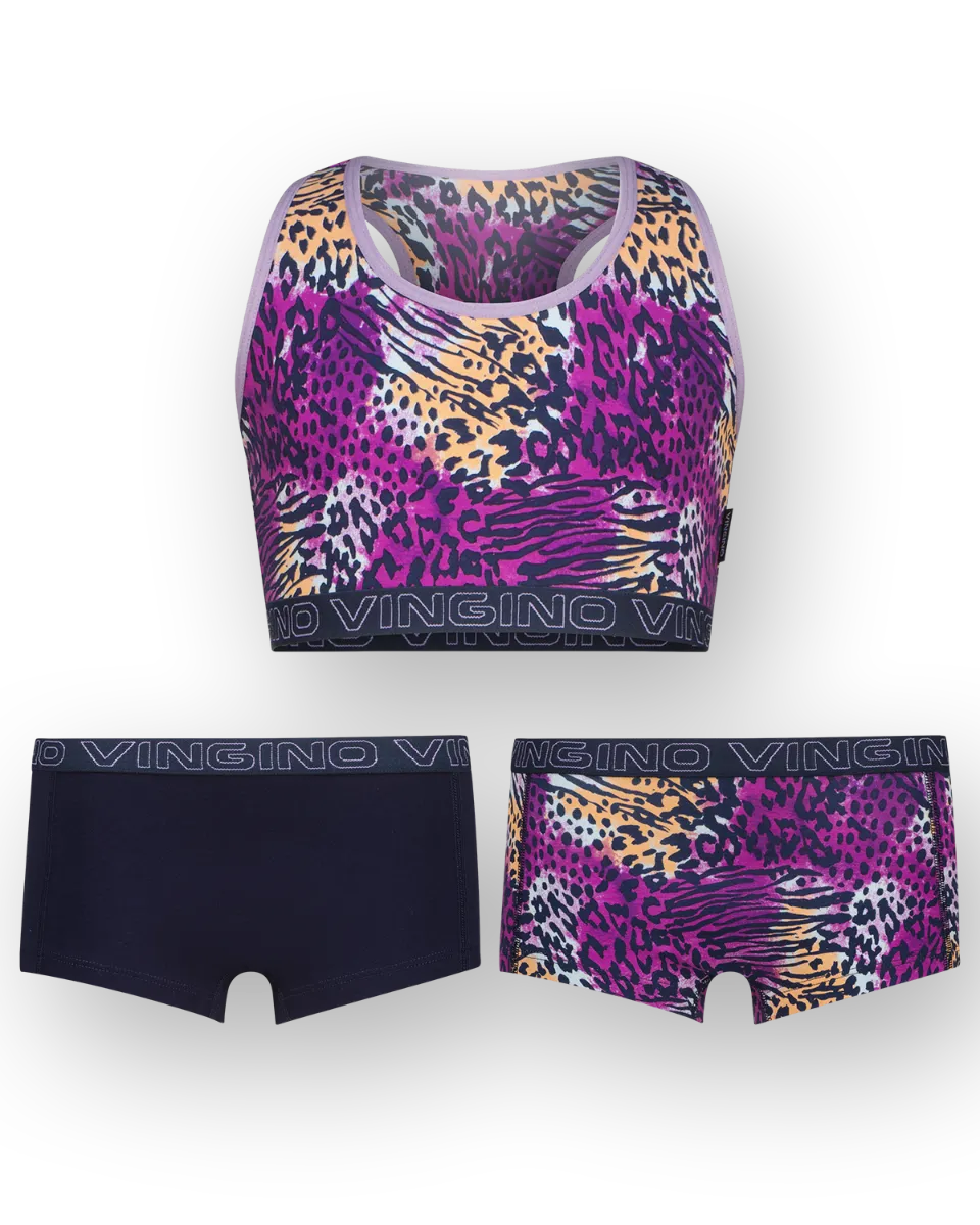 Mädchen Hipster animal racer set 3-pack | Blau