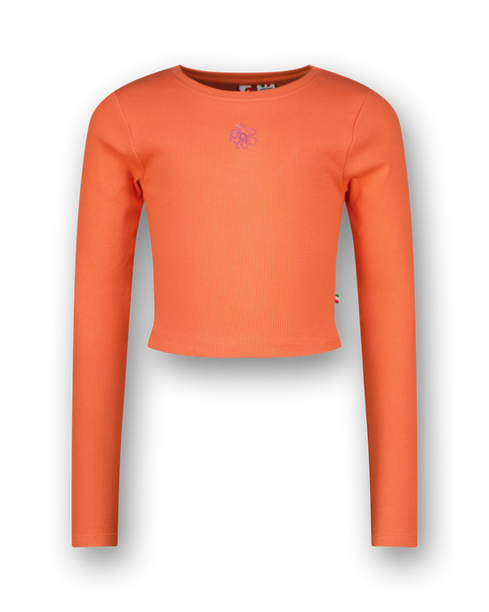 T-shirt G-basic-crop Rib Longsleeve