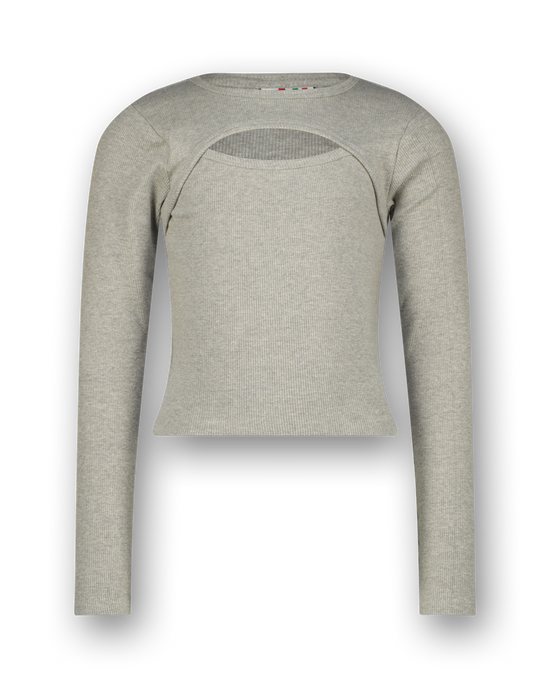 T-shirt G-basic-rib Detail