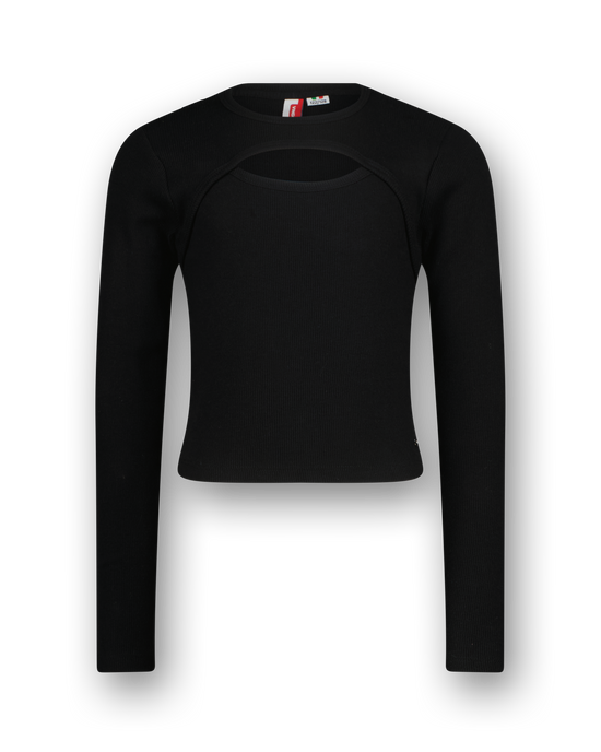 T-shirt G-basic-rib Detail