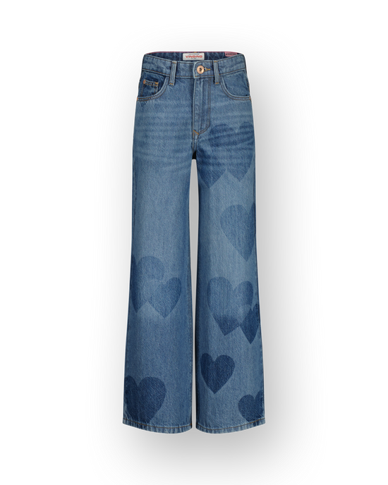Extra wide leg Jeans Cassie Heart