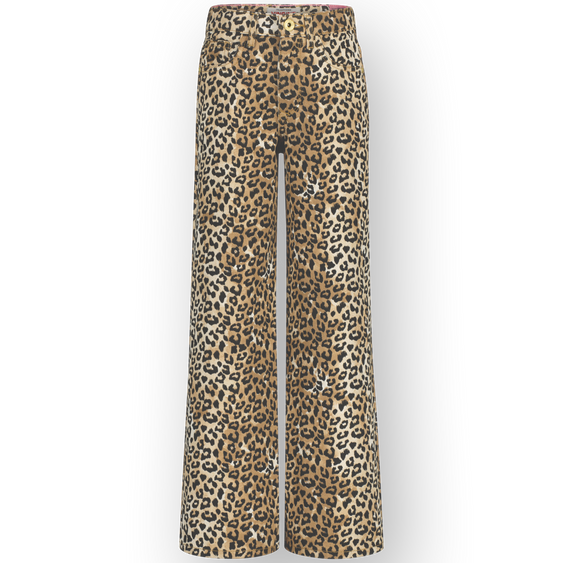 Extra wide leg Jeans Cassie leopard