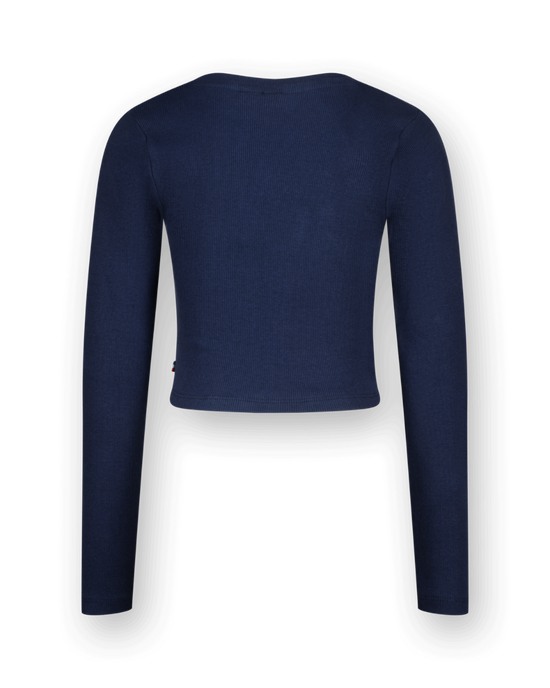 T-shirt G-basic-crop Rib Longsleeve