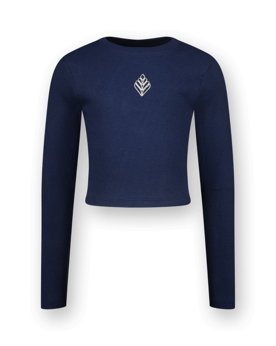 T-shirt G-basic-crop Rib Longsleeve