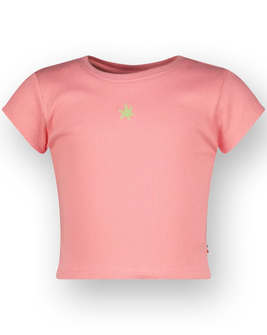 T-shirt Basic-Crop Rib Tee