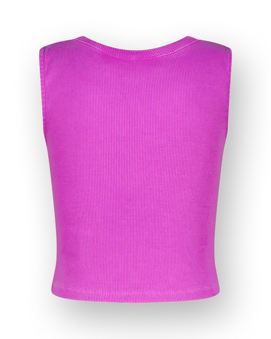 Top Basic-Crop Rib Top