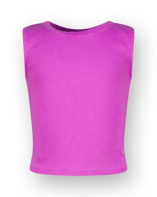 Top Basic-Crop Rib Top