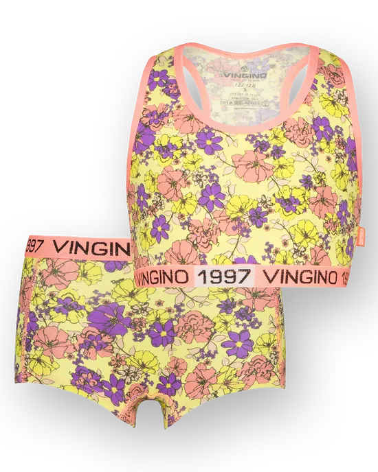 Unterwäsche Neon Flower Set