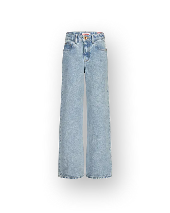 Extra wide leg Jeans Cherry
