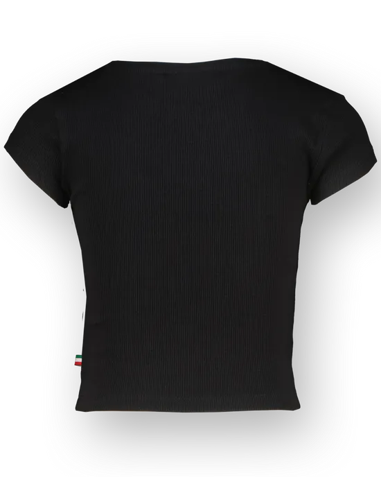 T-shirt Basic-Crop Rib Tee